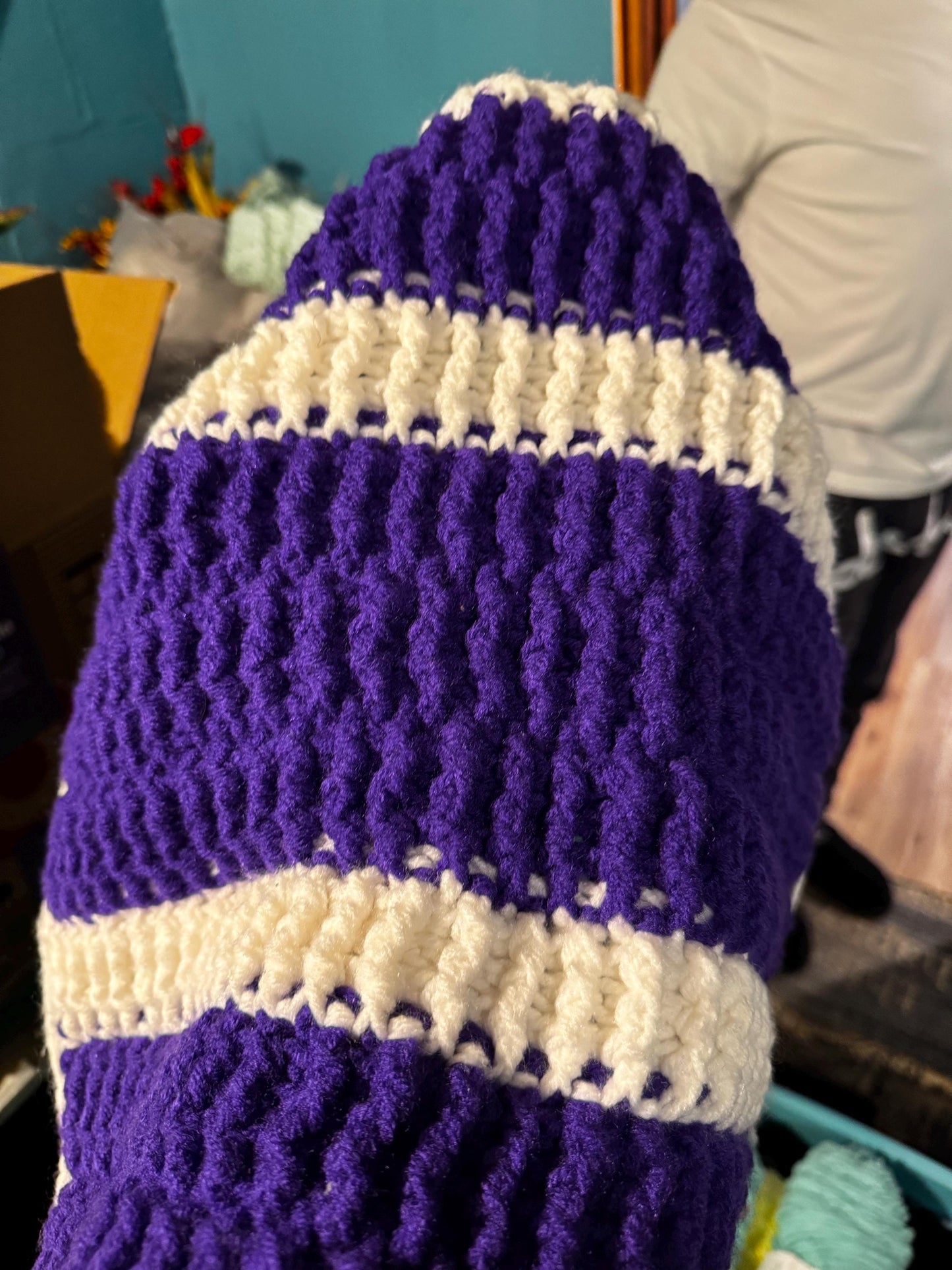 Crocheted baby blanket customizable