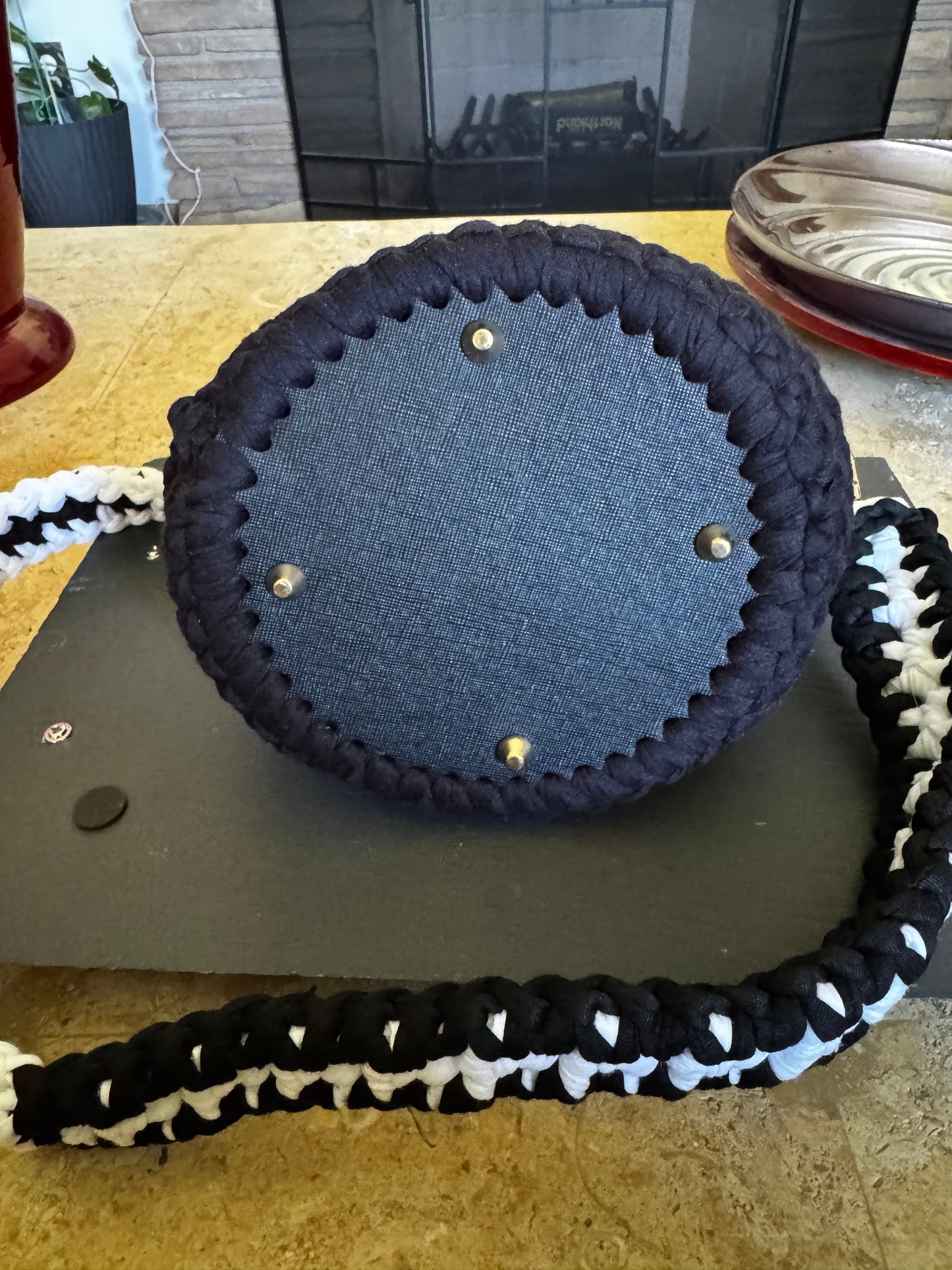 Small Black and White purse