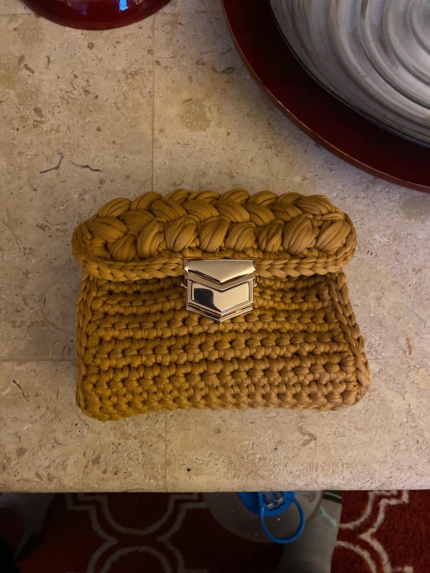 Crocheted handbag mini