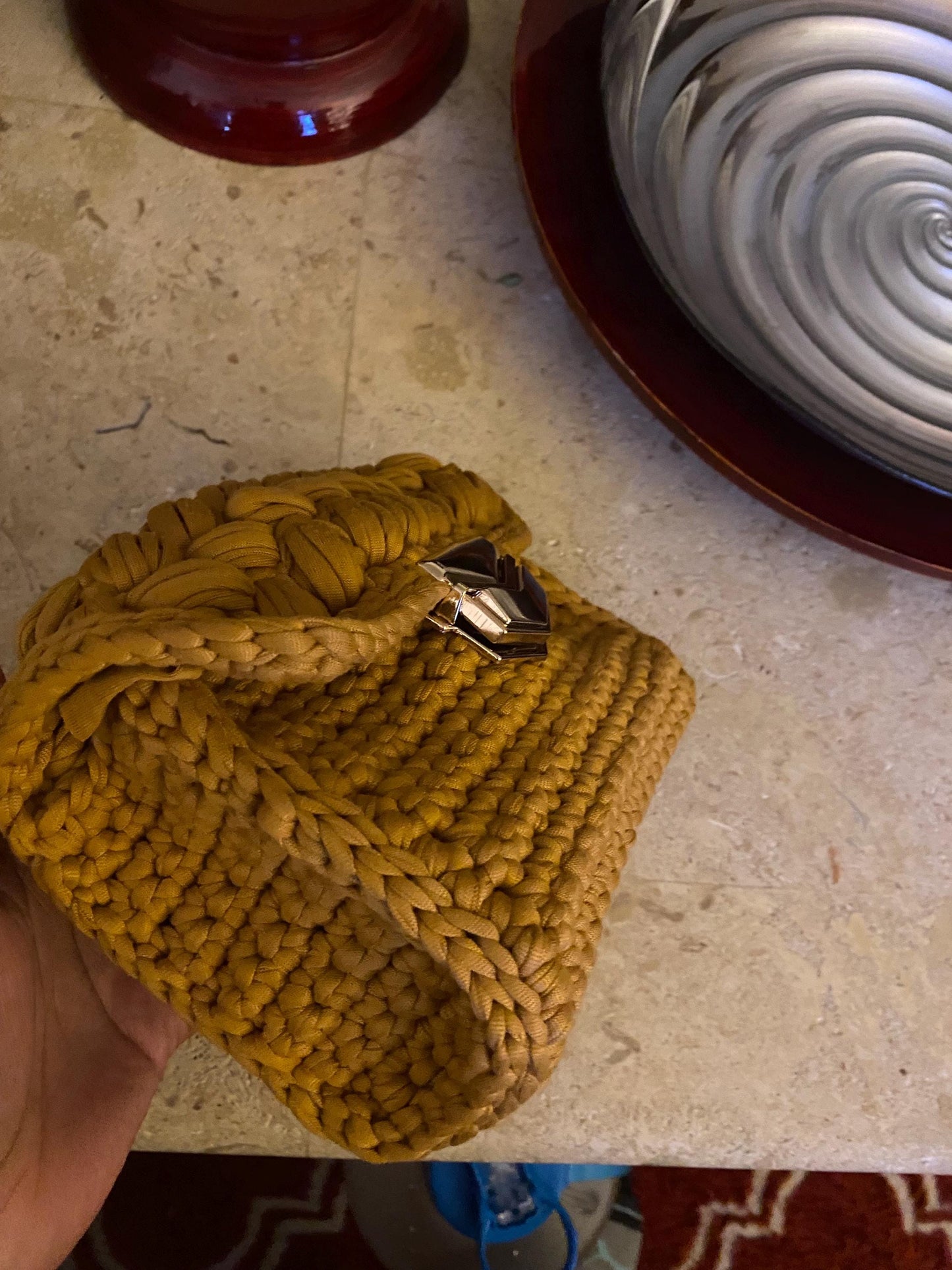 Crocheted handbag mini