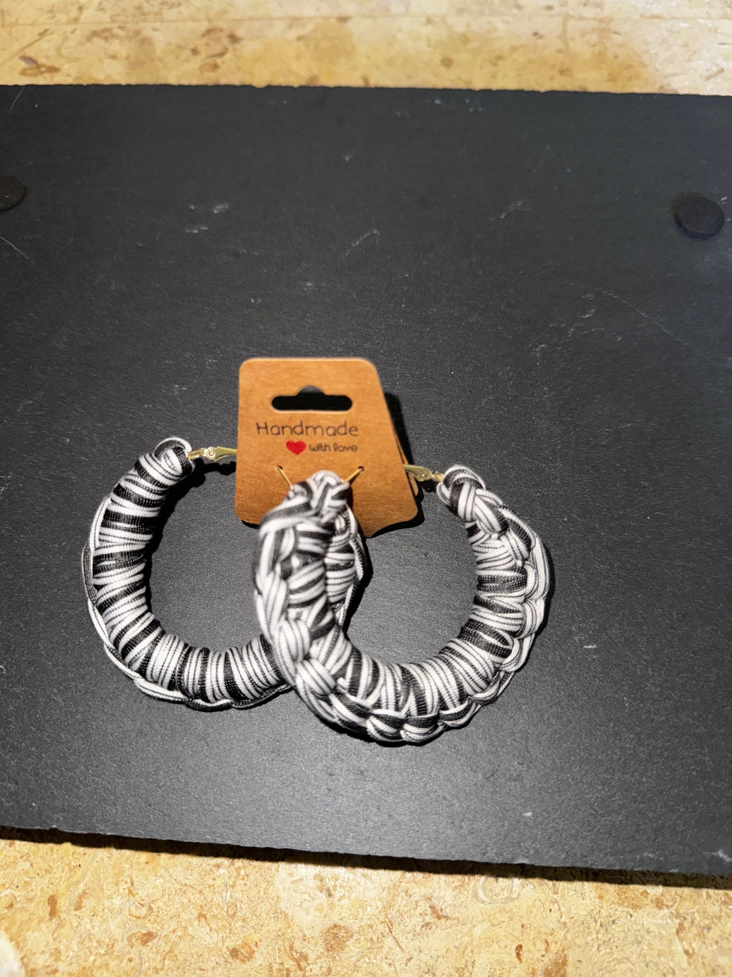 Crocheted earrings silver