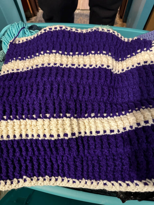 Crocheted baby blanket customizable