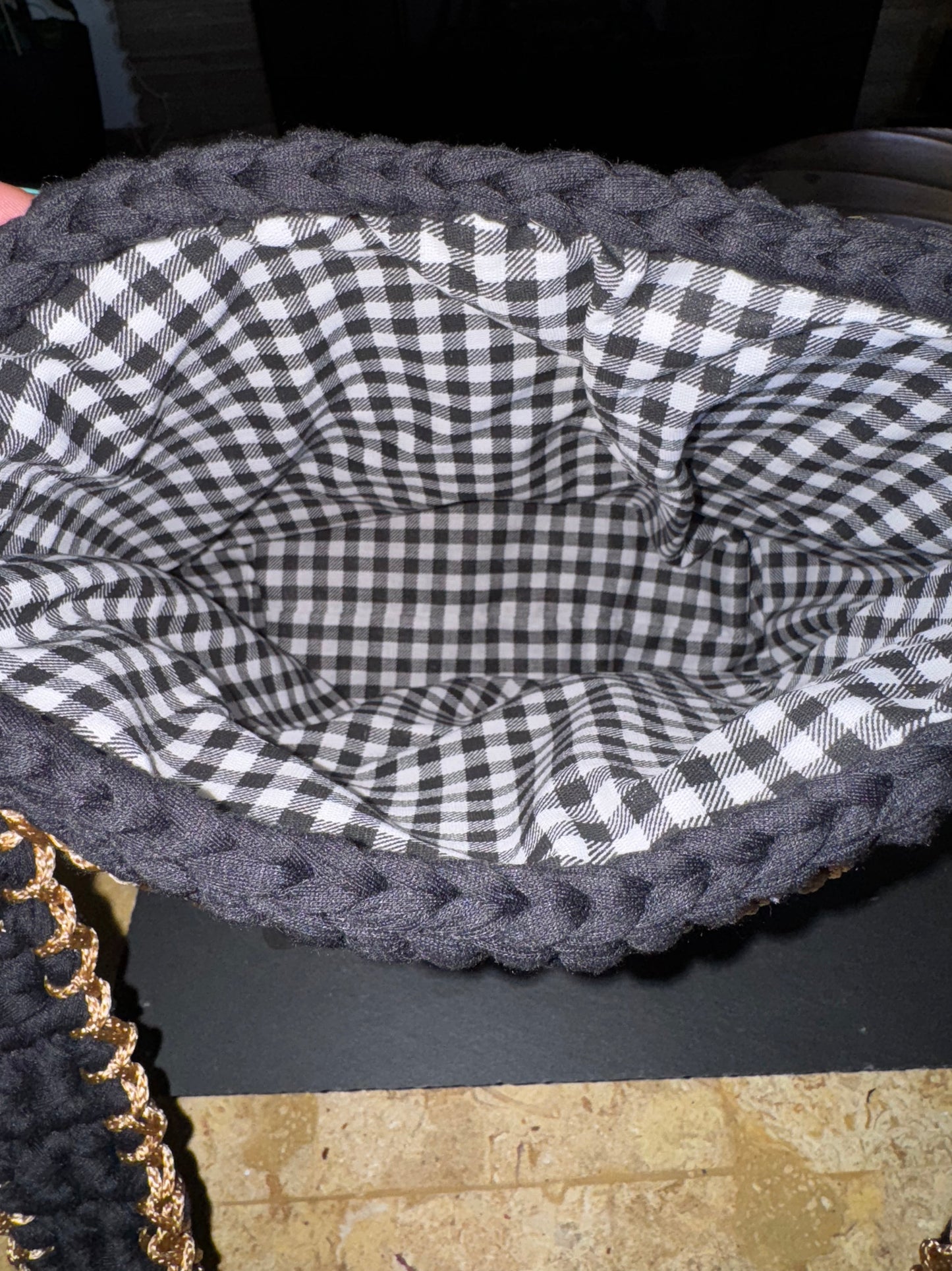 Crocheted shoulder bag