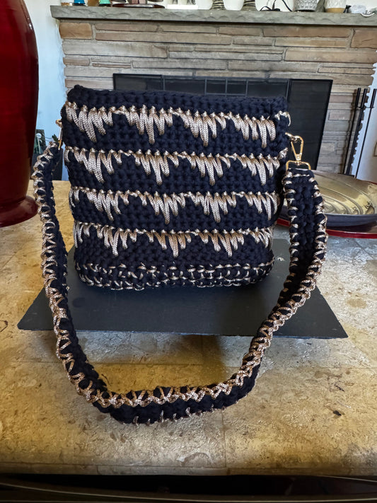 Crocheted shoulder bag
